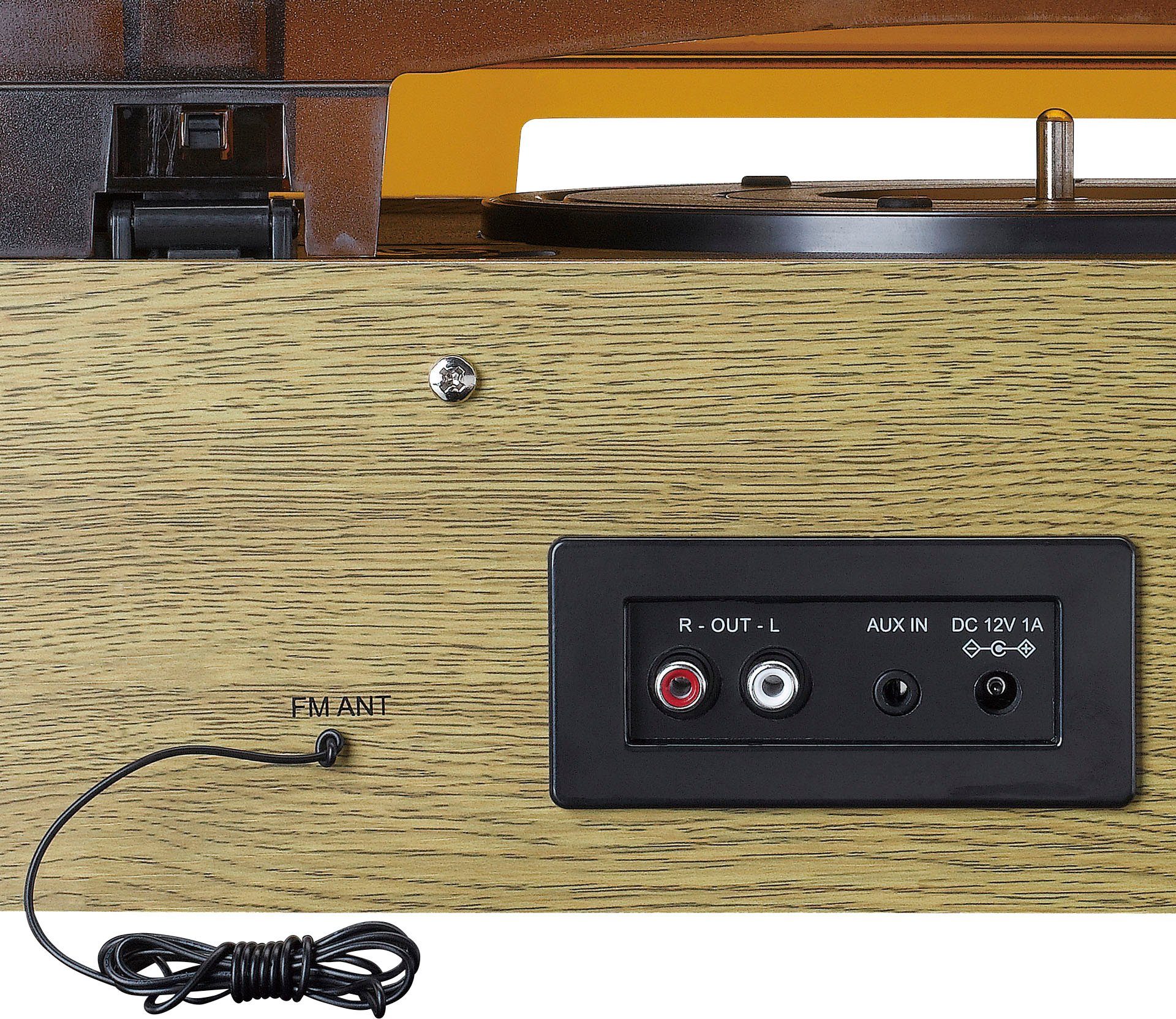 Lenco Classic Phono TT-41OK - Retro Plattenspieler Plattenspieler (Riemenantrieb)