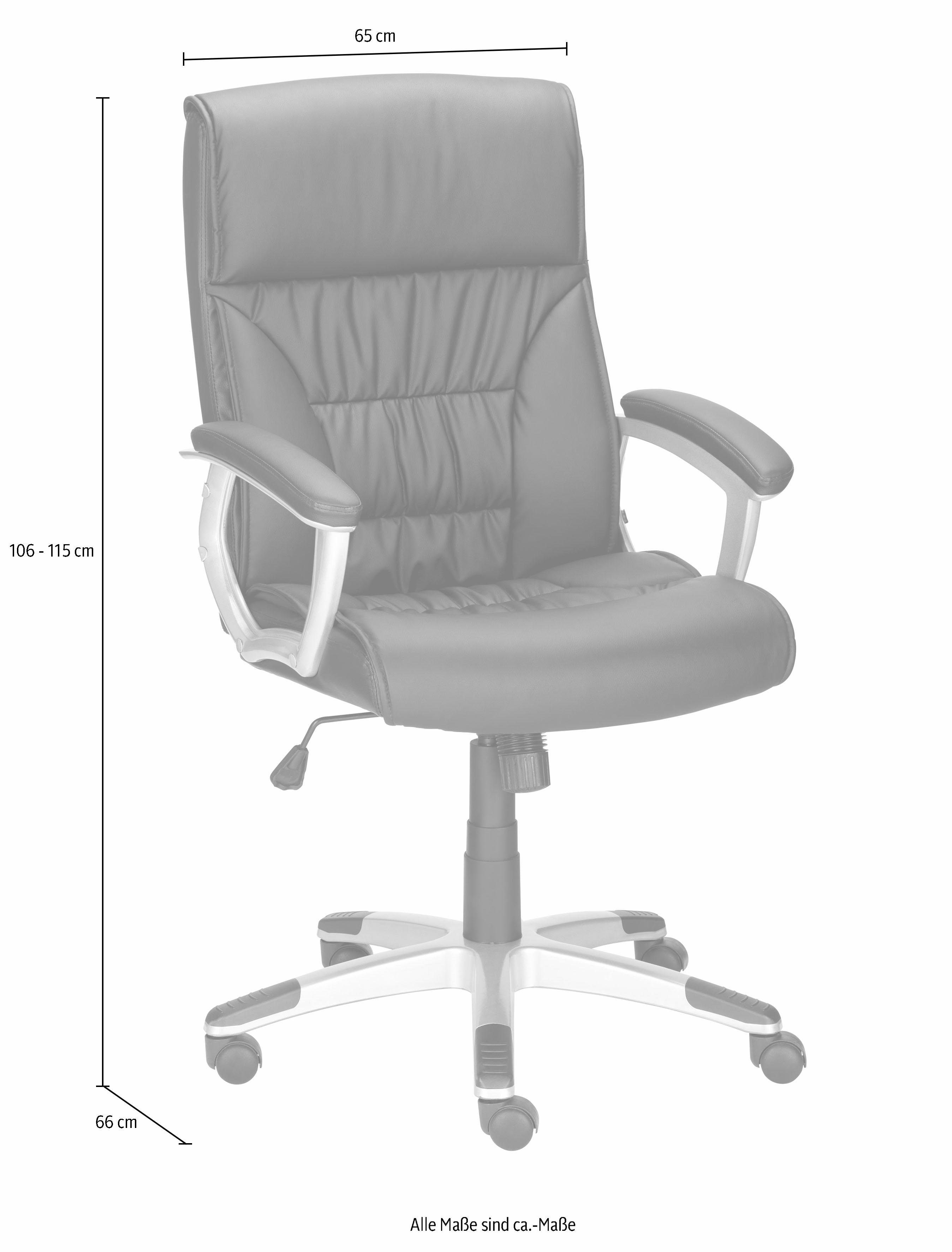 INOSIGN Bürostuhl Flori, mit Lendenwirbelunterstützung & Wippfunktion, ergonomischer Chefsessel