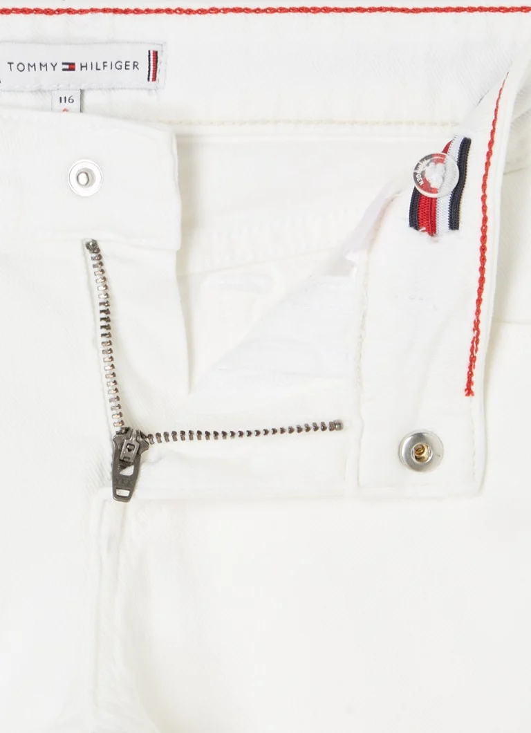 Pantaloni scurți din denim cu talie înaltă și croială dreaptă Tommy Hilfiger
