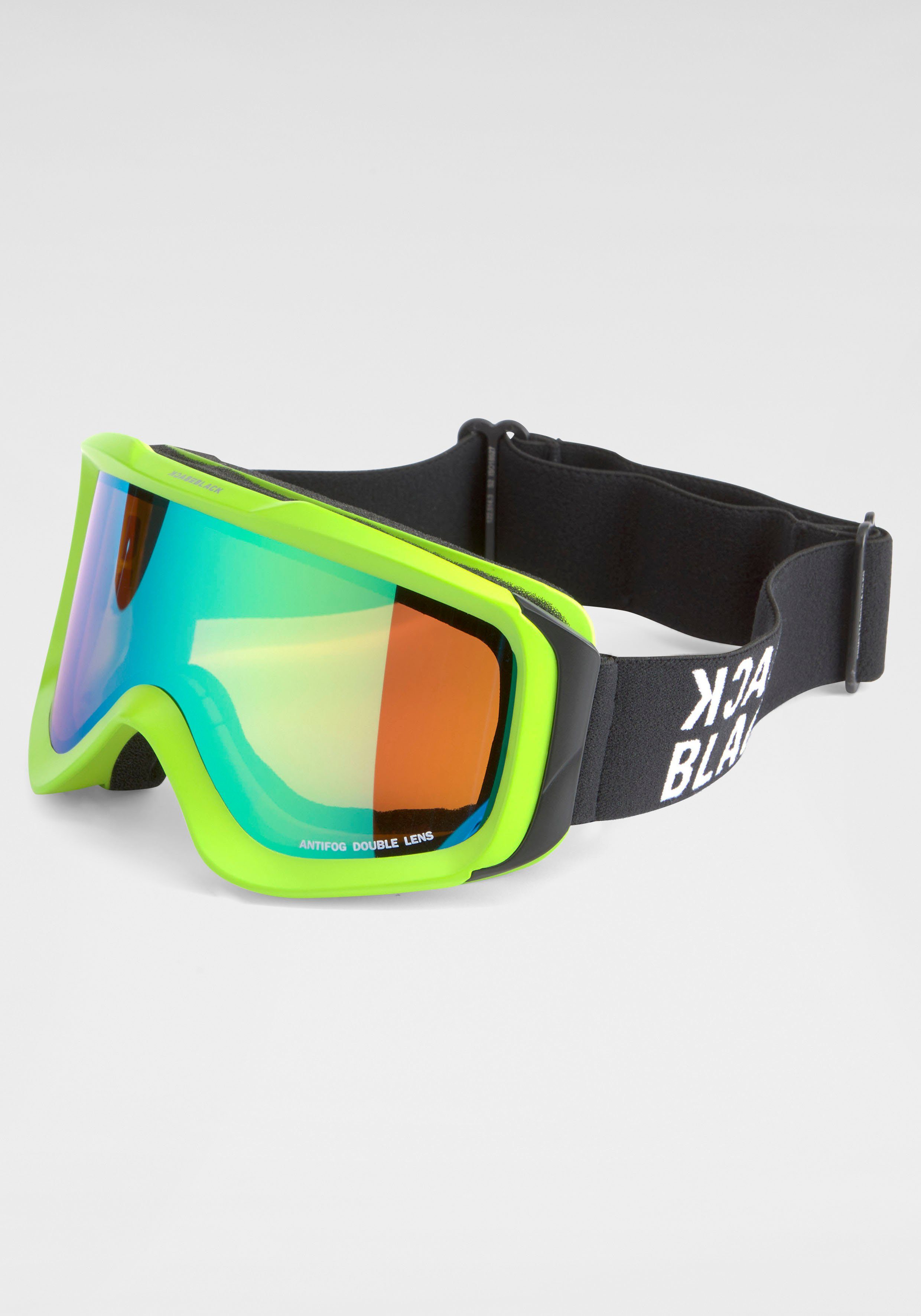 BACK IN BLACK Eyewear Skibrille, Antifog double Lens