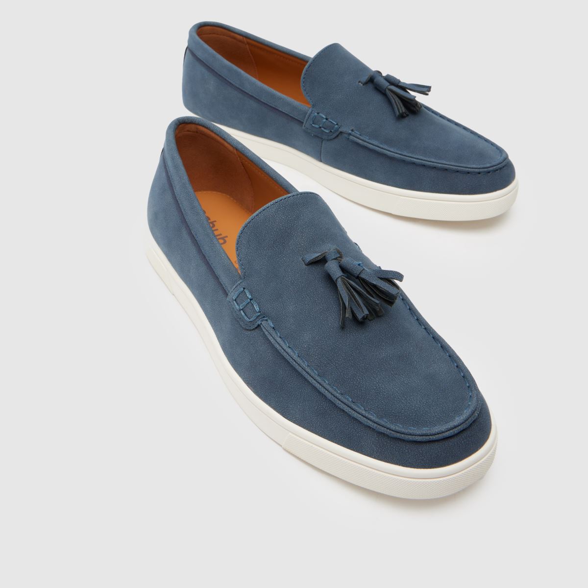 Schuh – Wyatt – Marinblå loafers med tofs