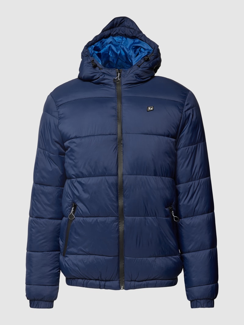 Steppjacke mit Label-Detail in royalblau