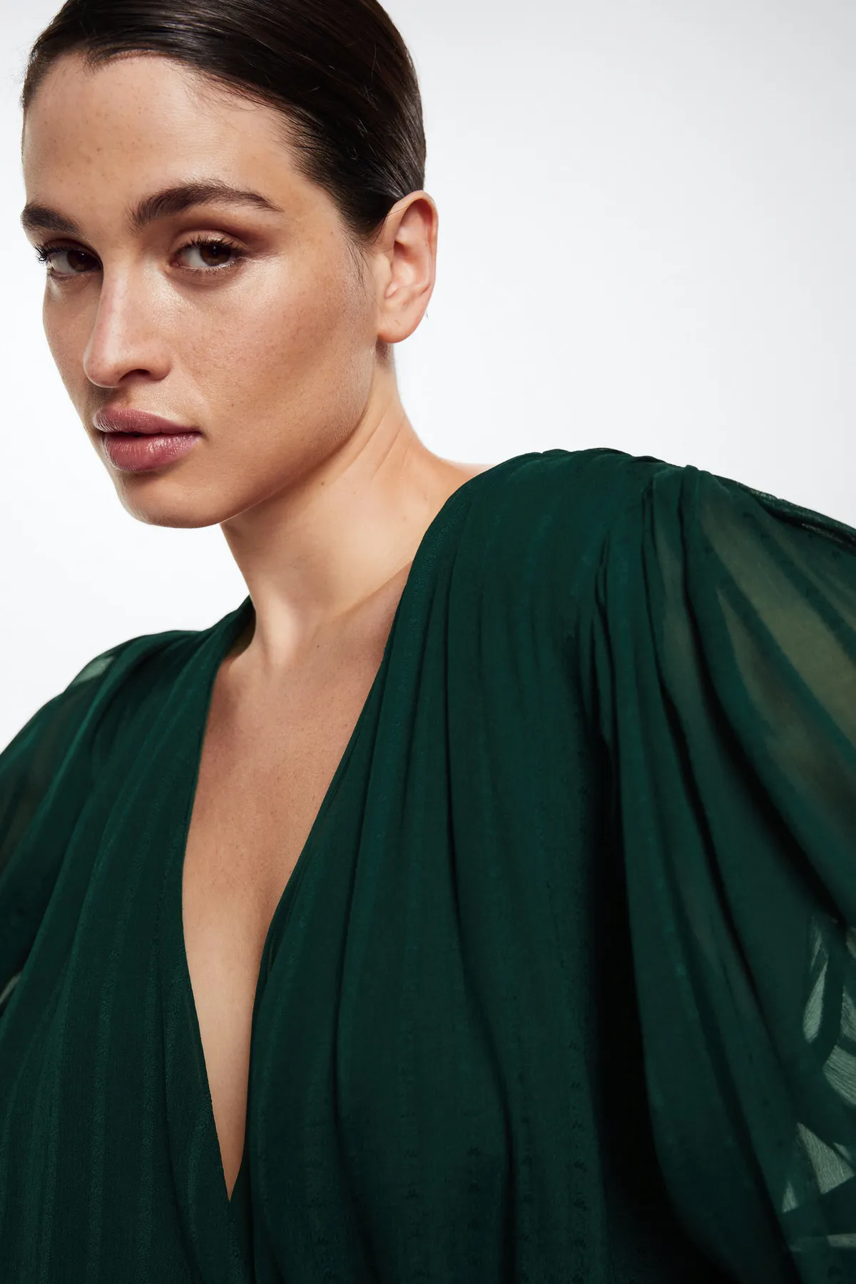 MANGO  37037726 Kleider und Overalls Dunkelgrün