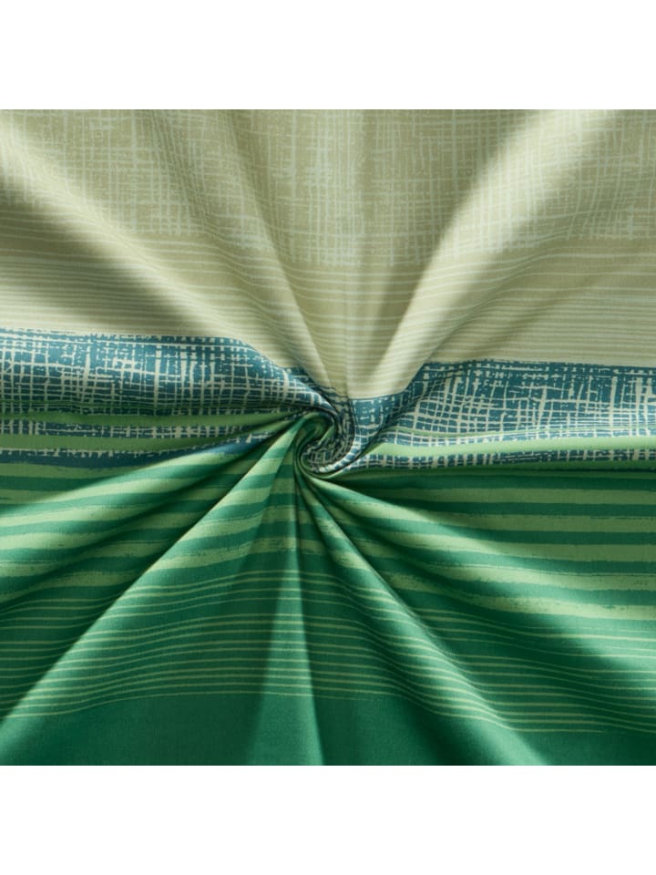 Erwin Müller Mako-Satin Bettwäsche in grün günstig kaufen