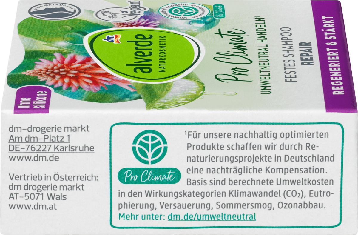 Festes Shampoo Repair, 60 g