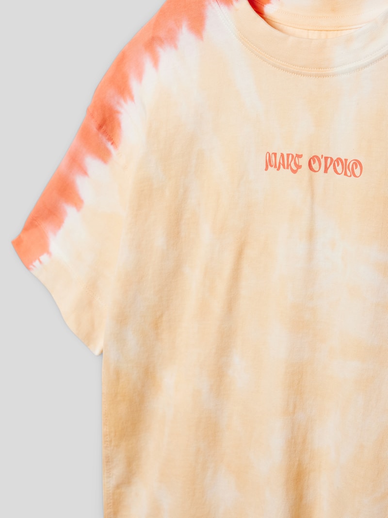 T-Shirt im Batik-Look in orange