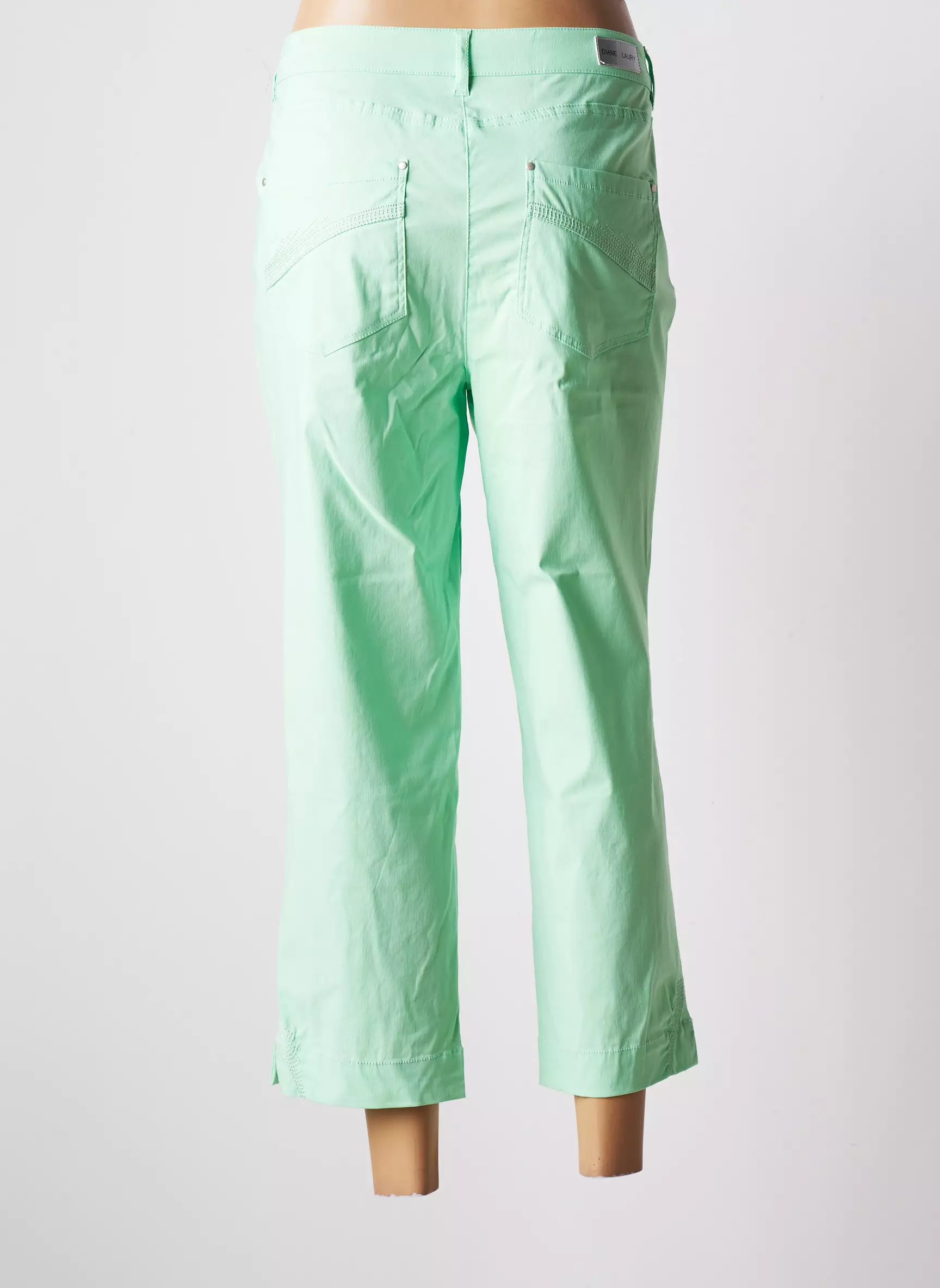 Diane Laury Pantalon7 8 Femme couleur vert