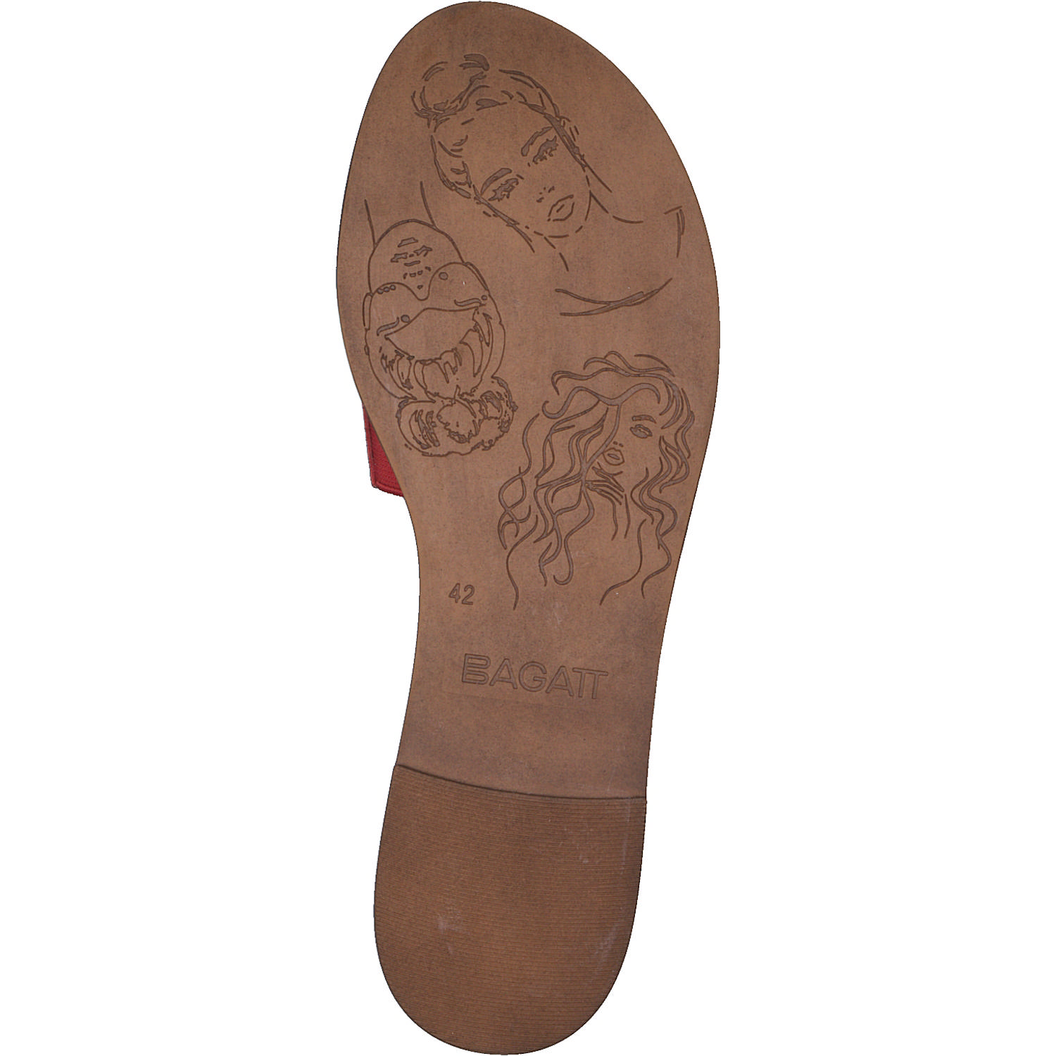 Bagatt Goldy A7C92, Pantoletten, Damen, RED
