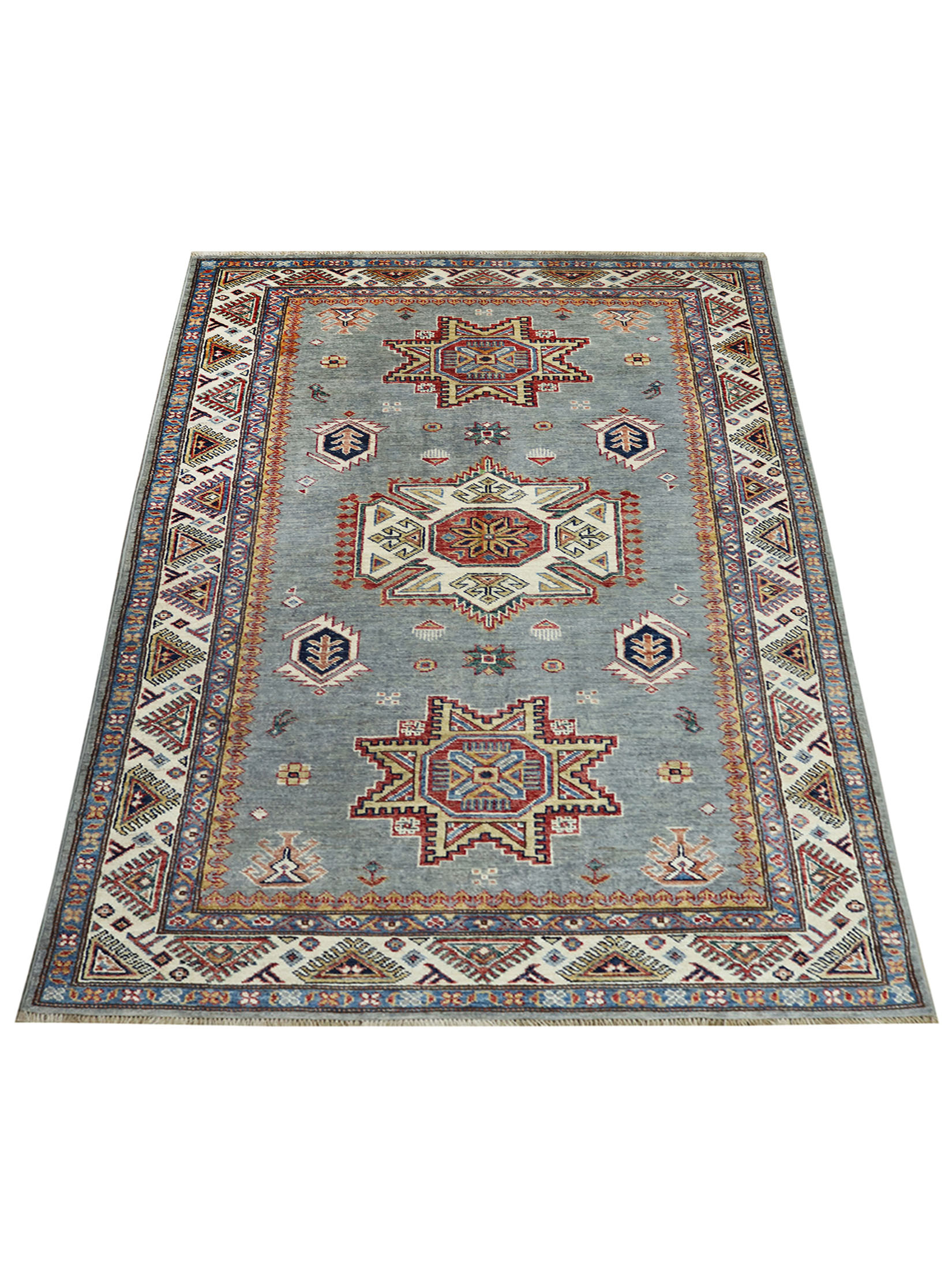 Kazak Ghazni ca. 194 x 122 cm, Unikat / Einzelstück