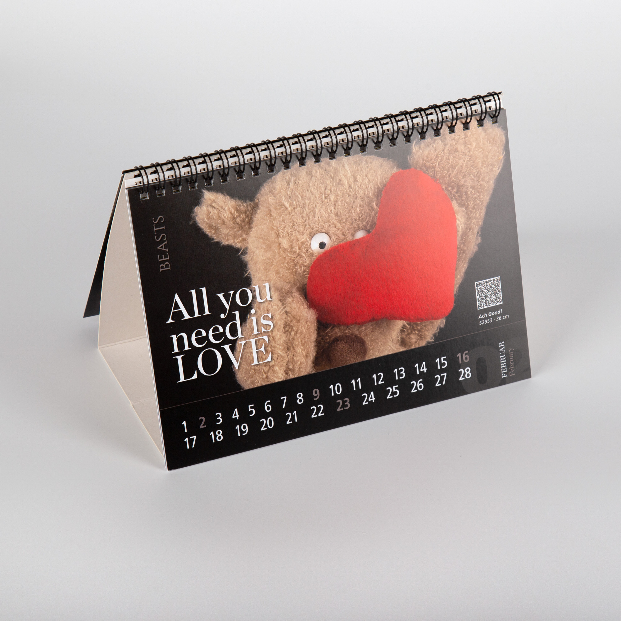 Beasts Tisch-Kalender 2025