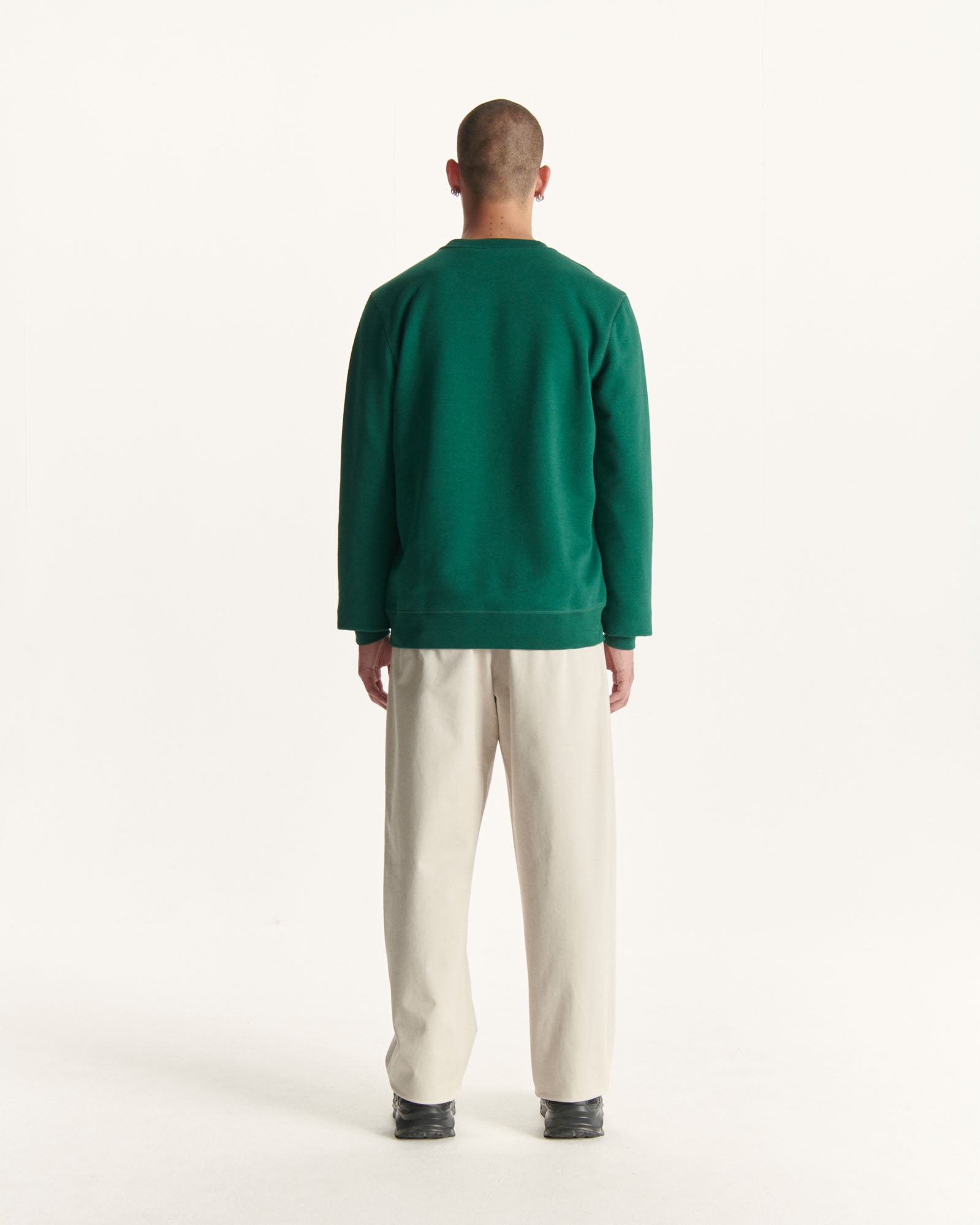 Sweat en coton biologique Vert foncé Braga