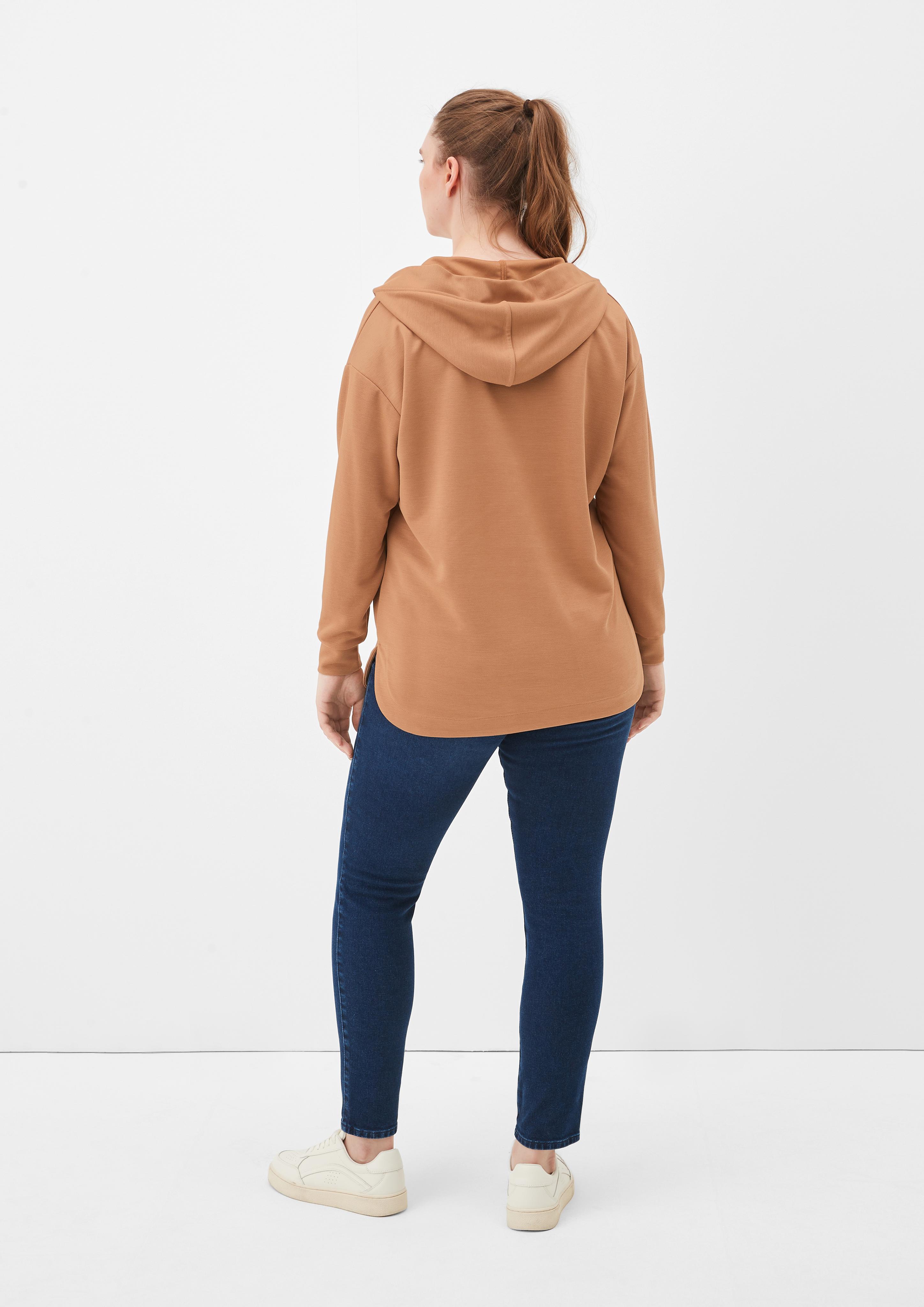 Hoodie mit V-Neck  2121662-8748