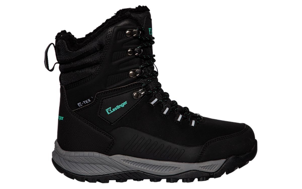 Kastinger Woomaar Winterstiefel gefüttert wasserdicht black/mint Outdoorwinterstiefel wasserdicht
