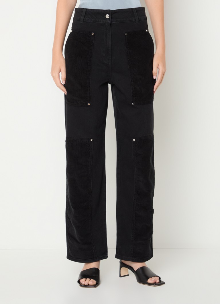 IRO  Elyssa high waist loose fit cargobroek met opgestikte zakken