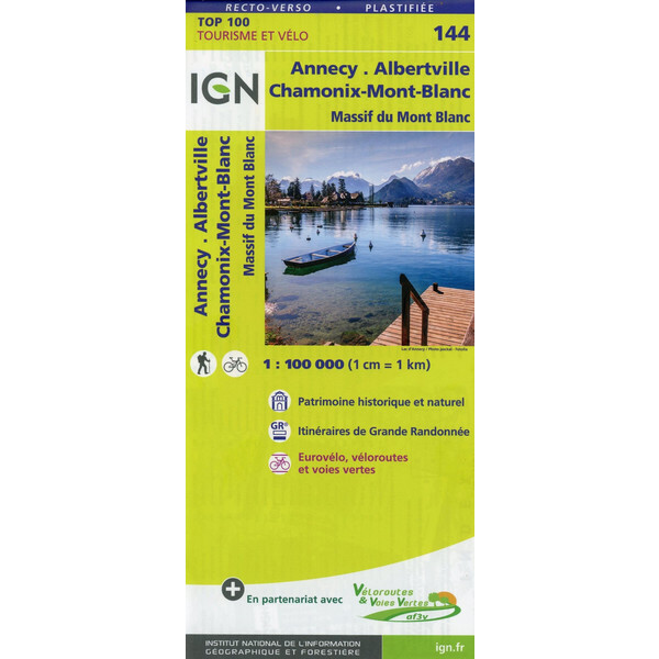 Annecy Chamonix-Mont-Blanc Albertville 1:100 000 - Karte