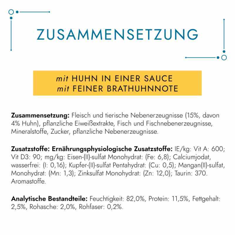 GOURMET Nassfutter GOURMET Perle Genuss in Sauce 26x85g Huhn, in Brathuhnsauce