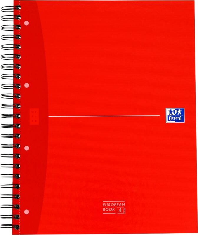OXFORD Office Essentials Collegeblock DIN A4  Liniert Spiralbindung Karton Farbig sortiert Perforiert 240 Seiten 120 Blatt