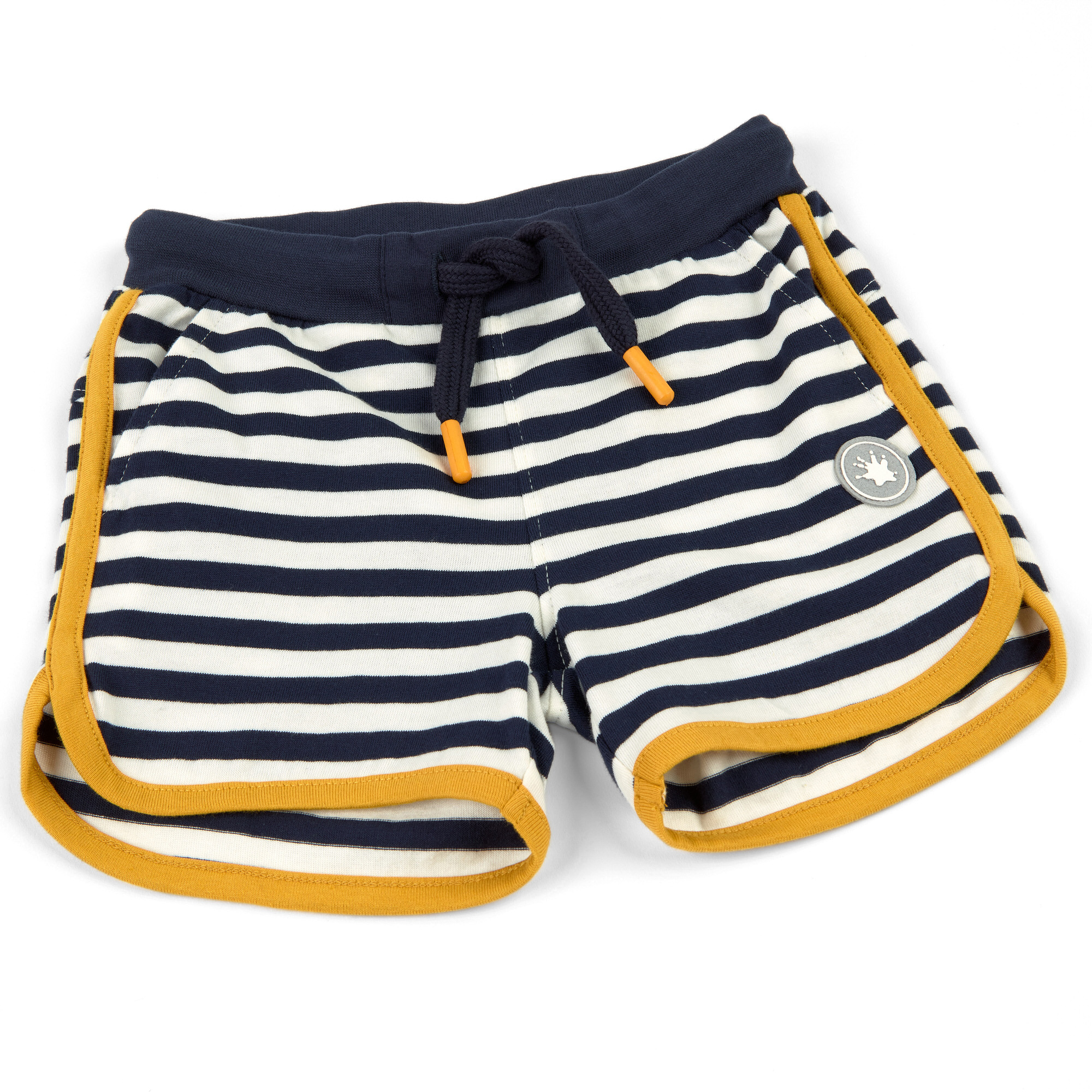 Blau-weiß geringelte Kinder Shorts