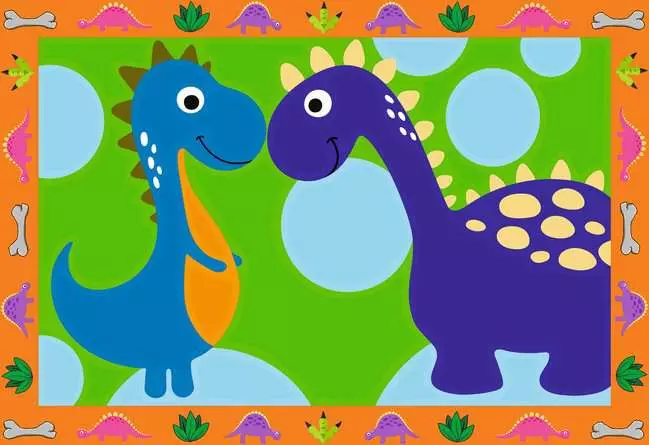 CreArt Land der Dinosaurier - Malen nach Zahlen für Kinder ab 5 Jahren