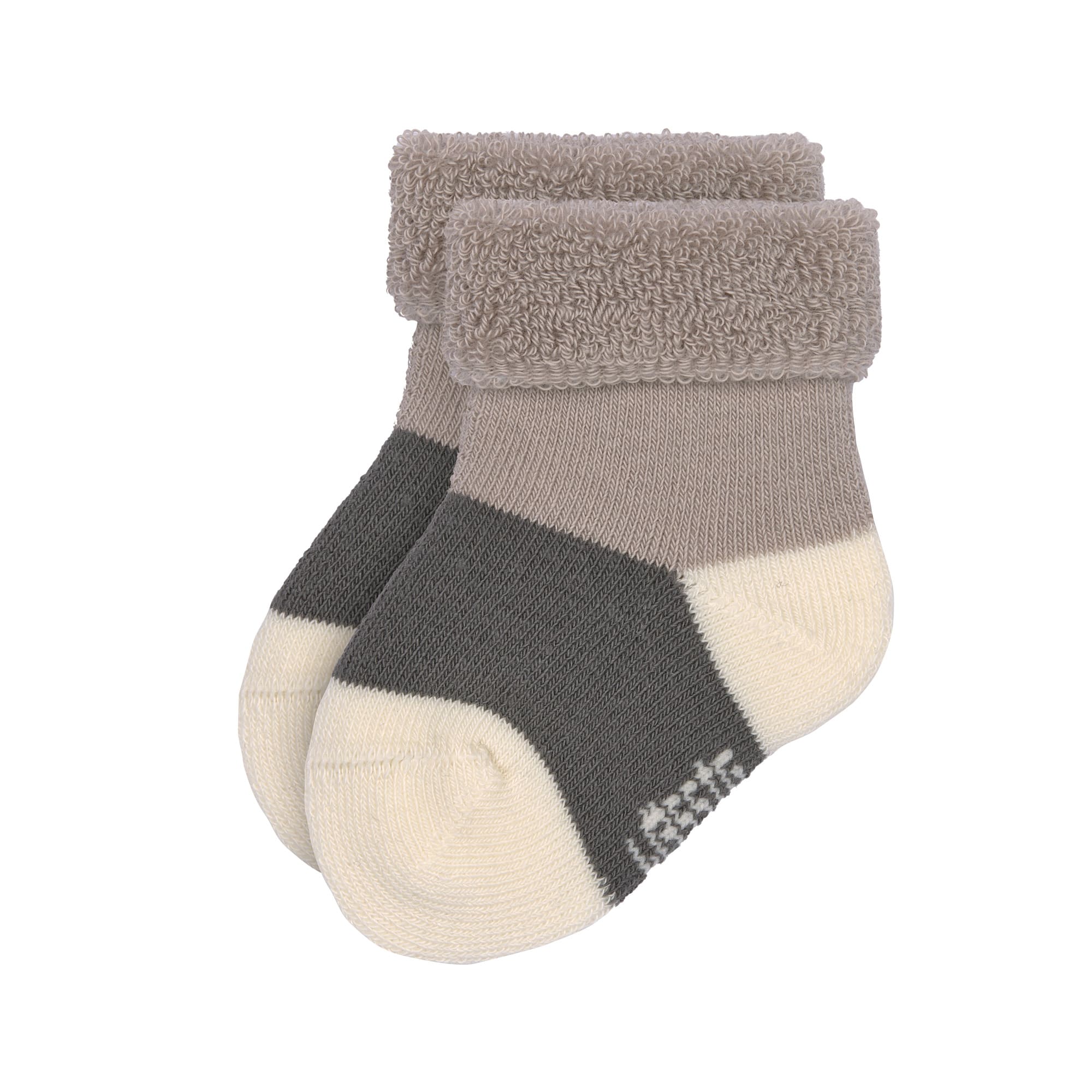 Frottee Socken Kinder (3er Set), Anthrazit Taupe