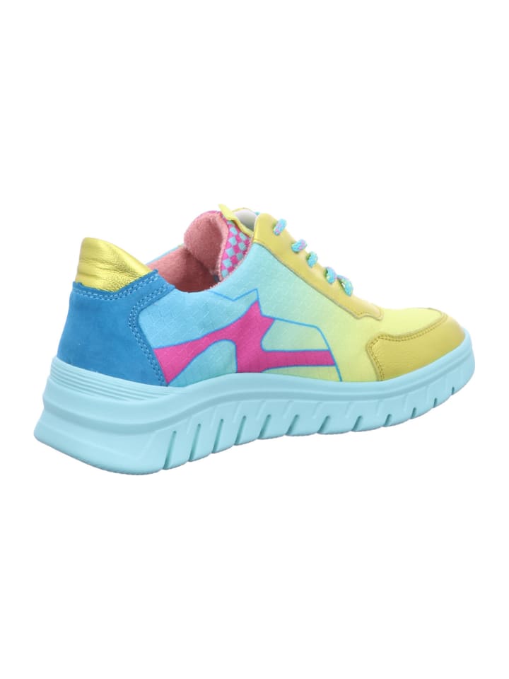 WALDLÄUFER Damen- Schnürschuhe CHICAGO JUMP VELOUR-HYDRO in Gelb günstig kaufen