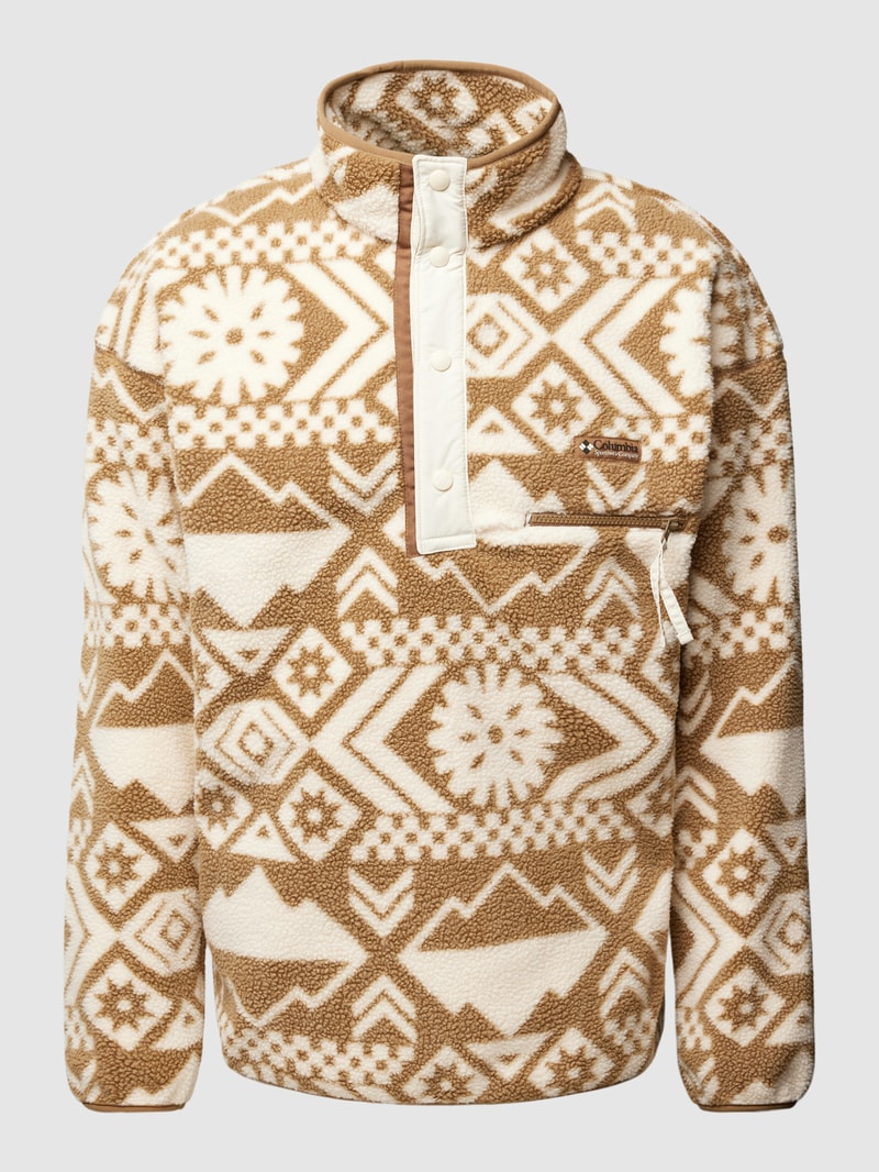 Jacke mit Teddyfell Modell 'HELVETIA' in beige