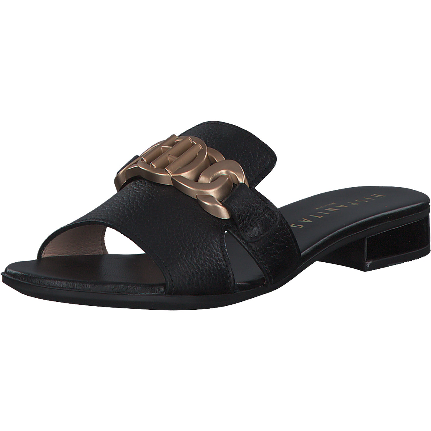 Hispanitas Schuhe Lena HV243268, Plateau-Pantoletten, Damen, Schwarz