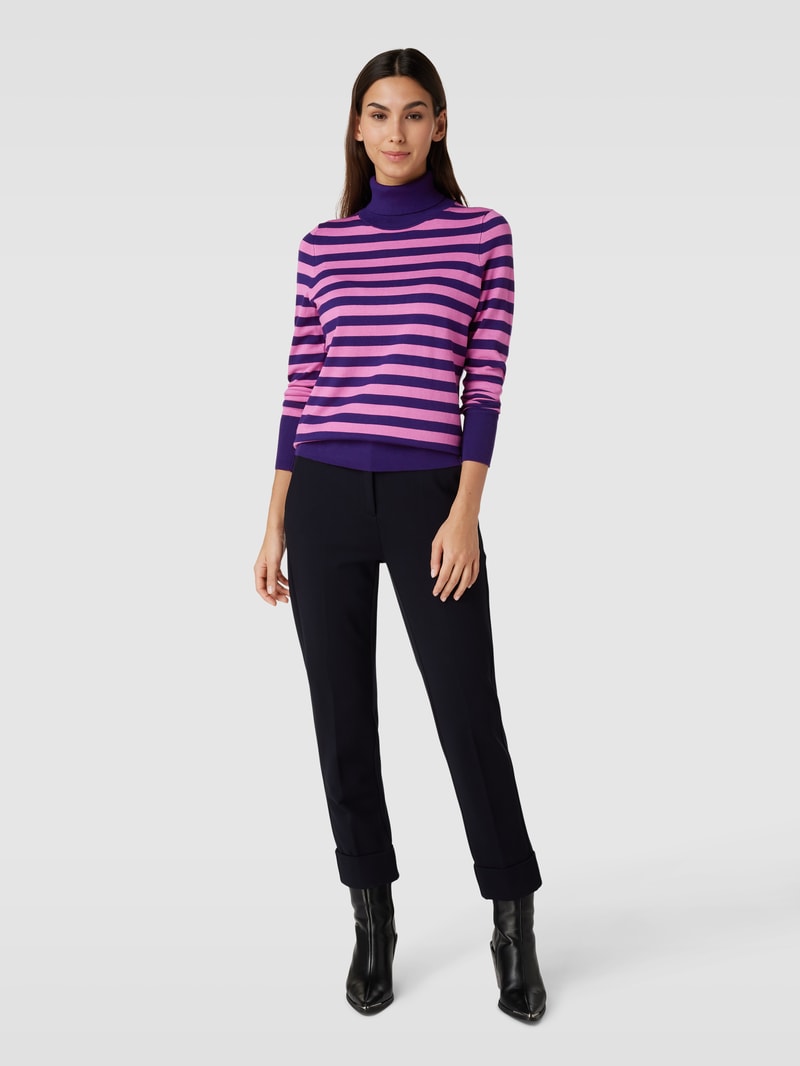 Longsleeve mit Rollkragen in purple