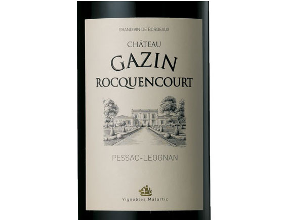 Château Gazin Rocquencourt Rouge 2010 Bordeaux Pessac-Léognan