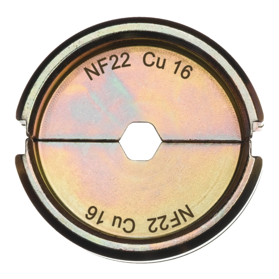 Accesorios Milwaukee 4932451733 NF22 Cu 16 Mordazas de crimpado de 16 mm² para alicates de prensado M18 HCCT-201C