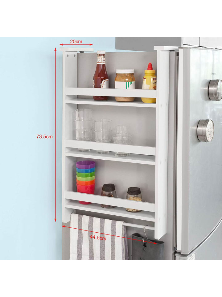 SoBuy Hängeregal in Weiß - (B)44.5 x (H)73.5 x (T)20cm günstig kaufen onesize