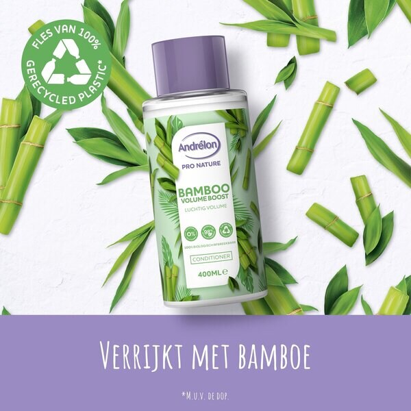 Andrélon Pro Nature Bamboo Volume Boost -hoitoaine 400 ml