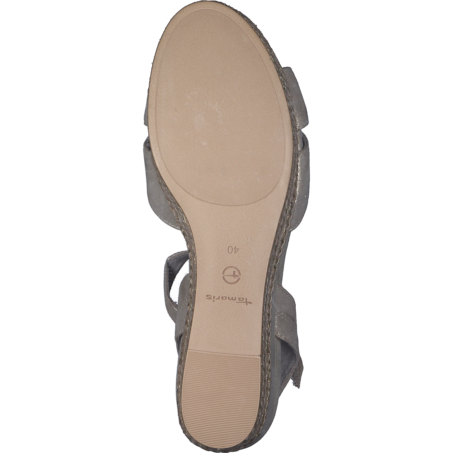 Tamaris 28001, Plateau-Sandaletten, Damen, Grau