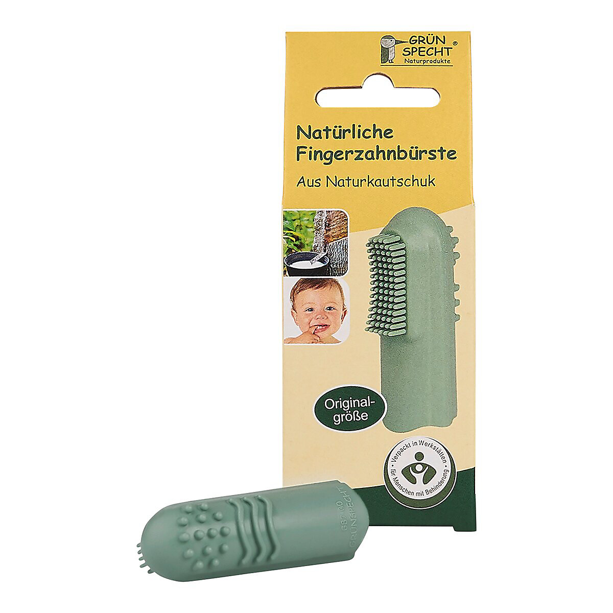 Fingerzahnbürste Naturkautschuk