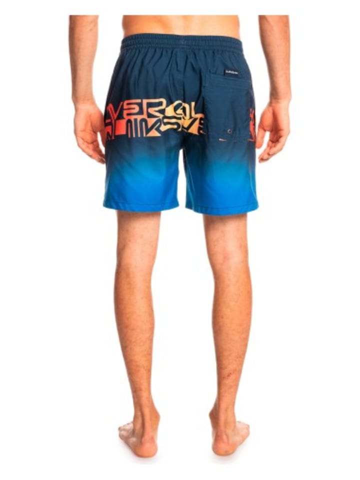 Quicksilver Wordblock Volley 17 Badeshorts in Blau günstig kaufen