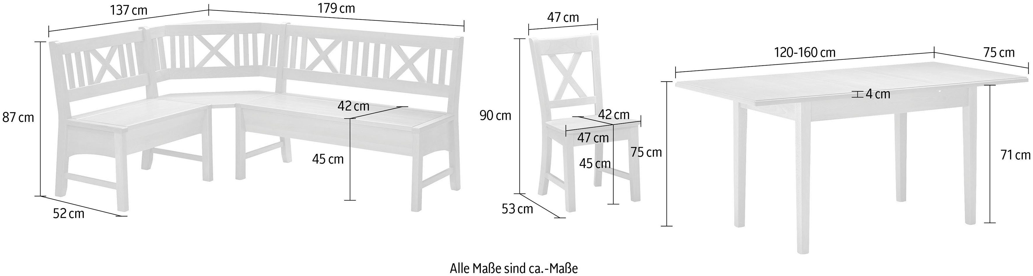 SCHÖSSWENDER Eckbankgruppe Schoesswender Bodensee, (Set, 7-tlg)