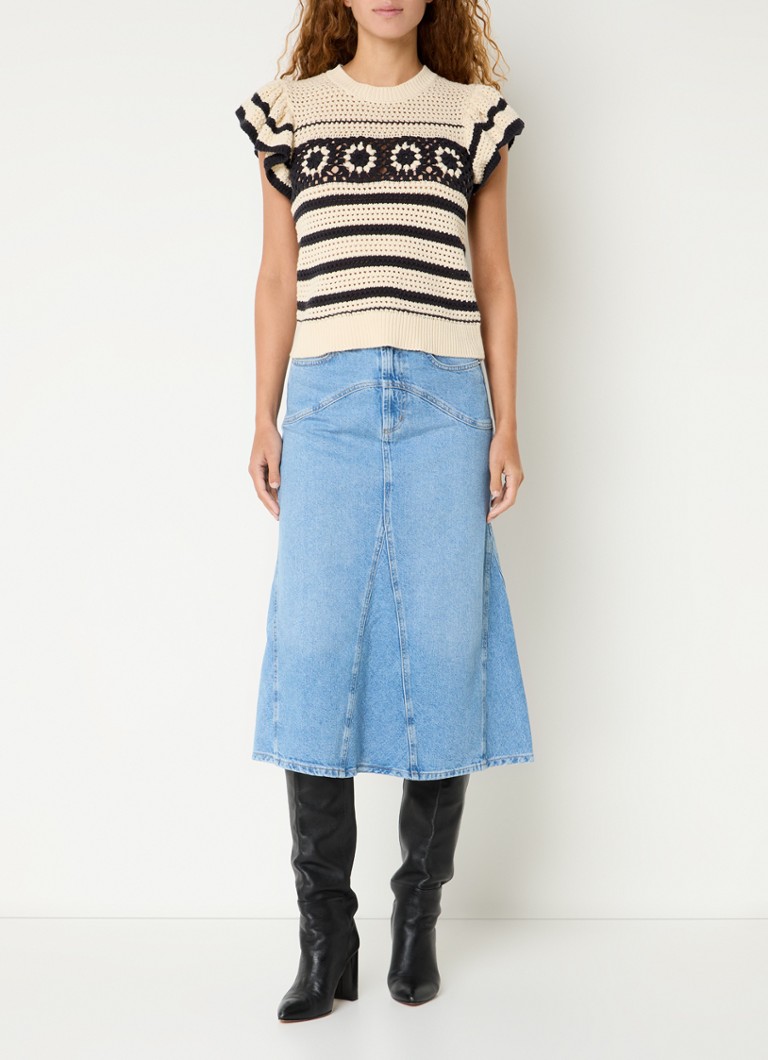 Rails Penelope chunky knit top with openwork design