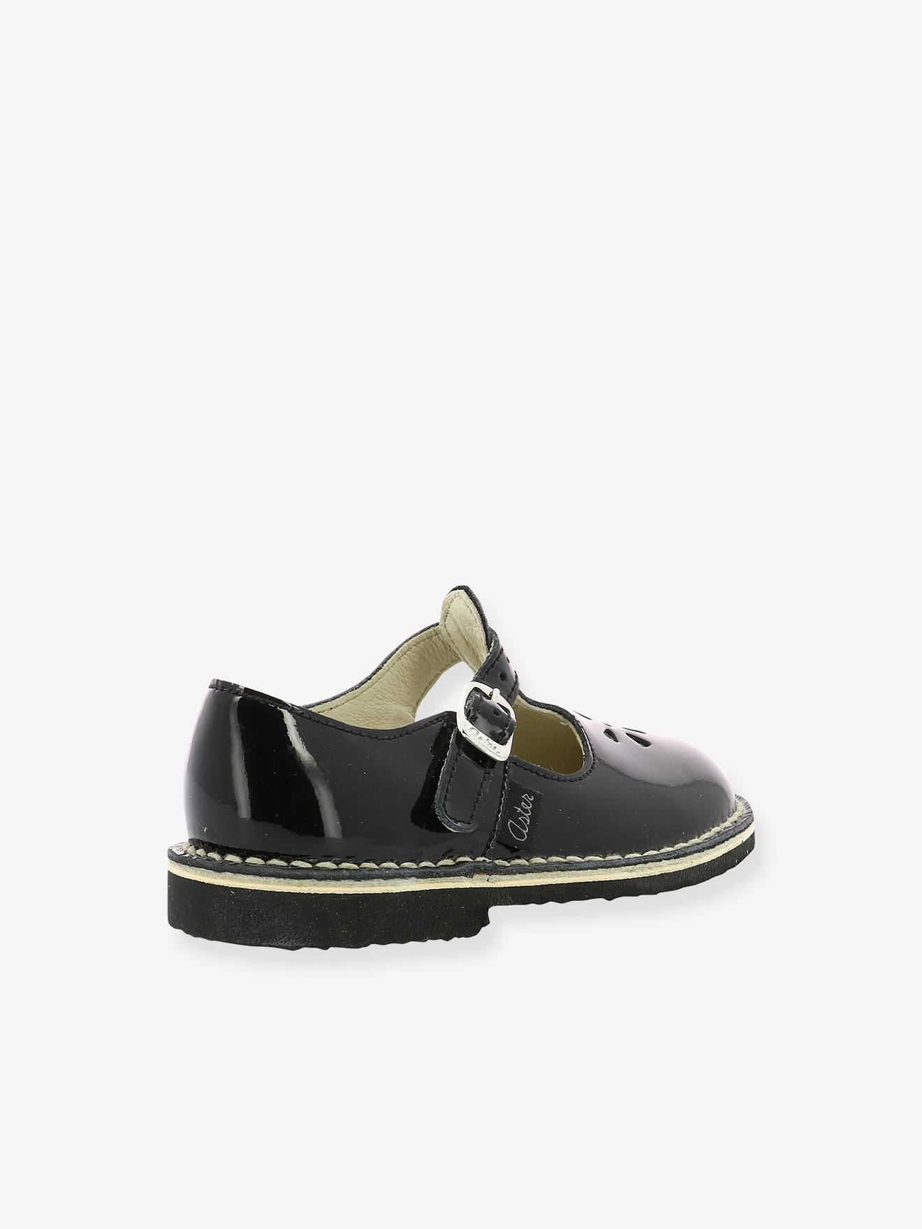Sandales cuir Dingo ASTER® vernis noir