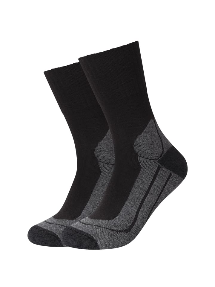 camano Wandersocken outdoor 2er Pack function in Schwarz günstig kaufen