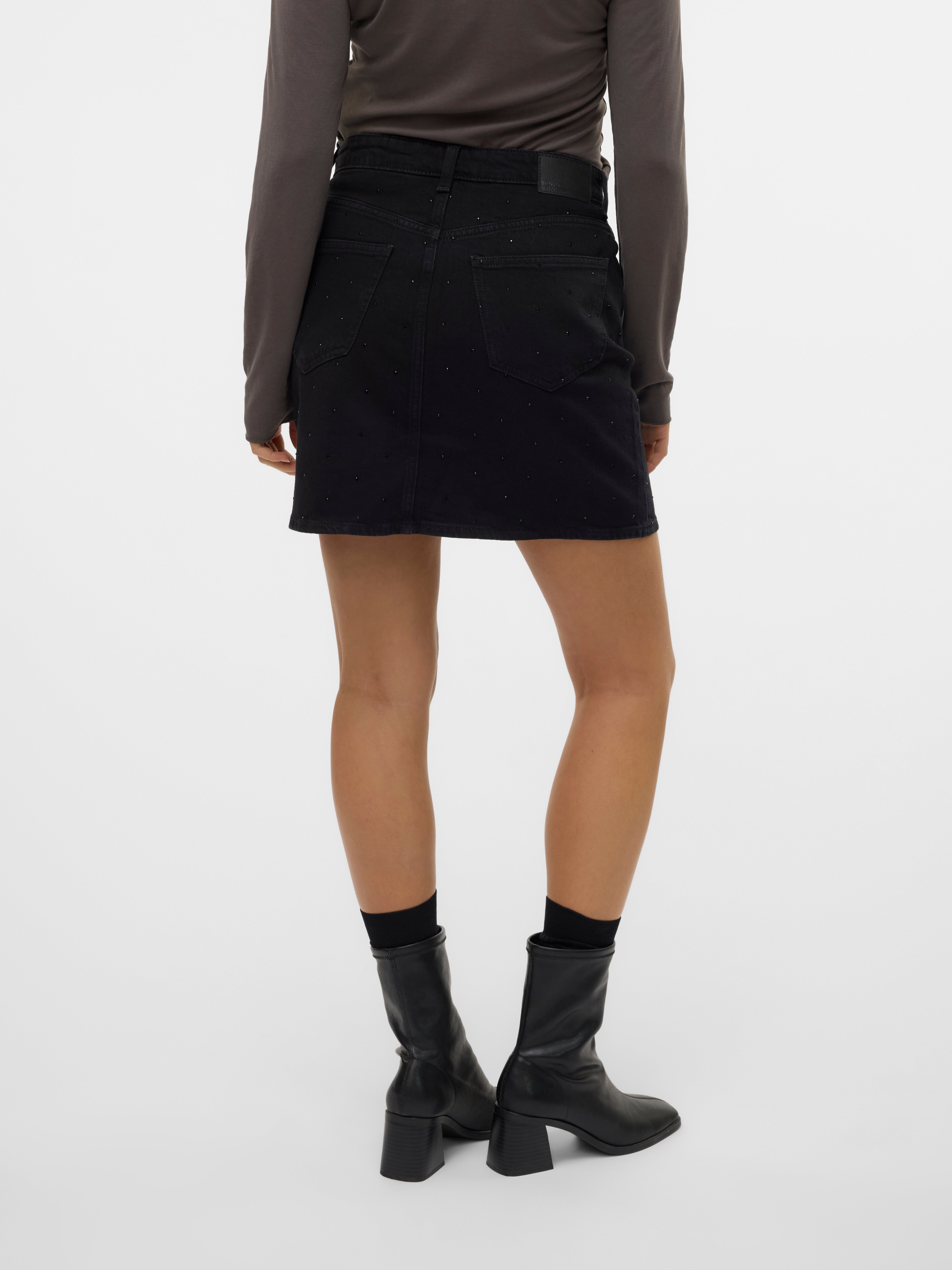 VMTESSA Hohe Taille Kurzer Rock