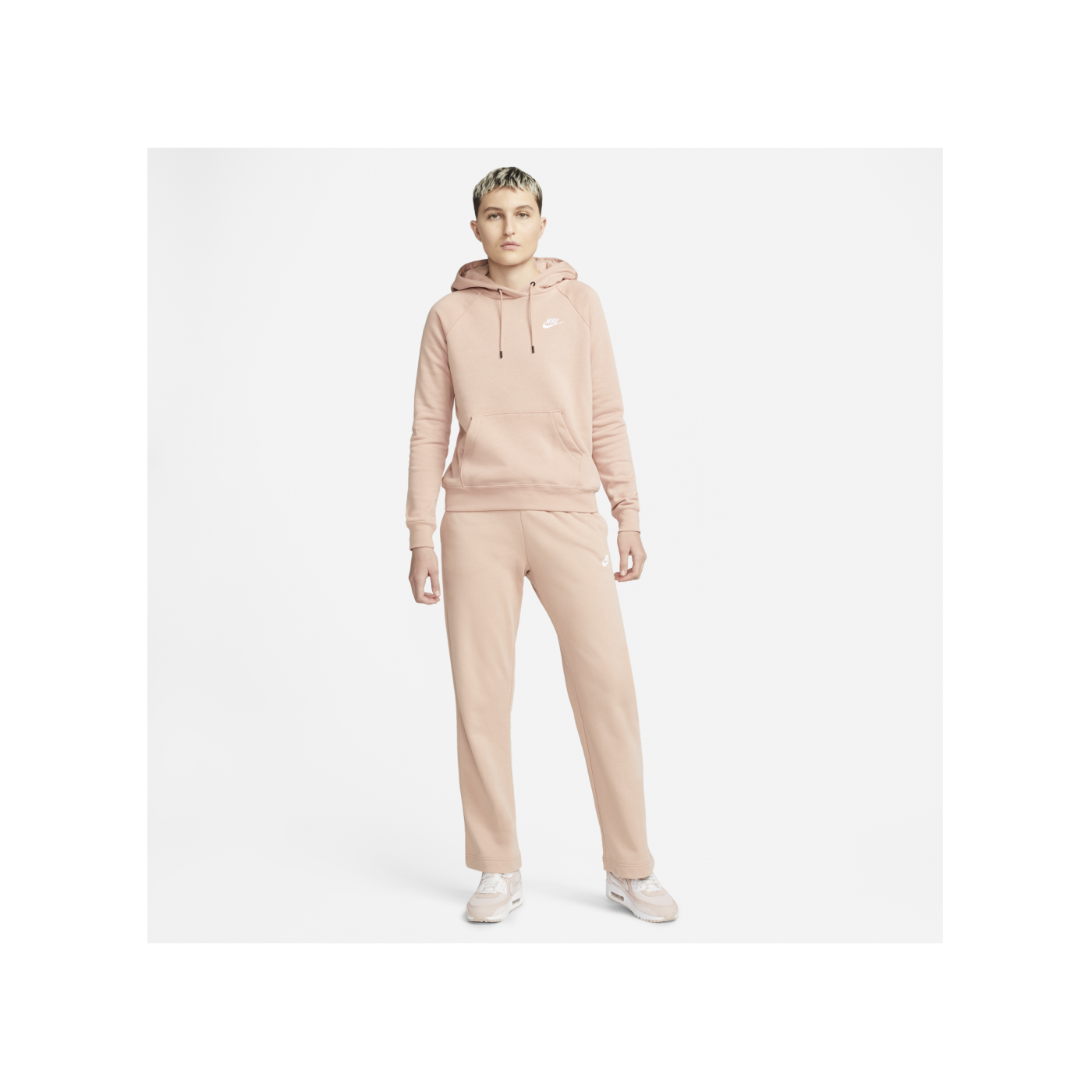 Nike Essential Hoody Damen Rosa Weiss F609