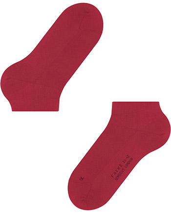 Falke, Serie Sensitive London, Sneakersocken, Baumwolle, kirschrot