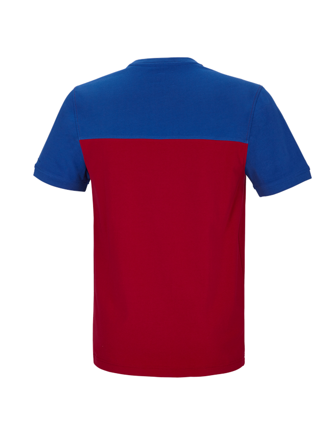 e.s. T-Shirt cotton stretch bicolor
