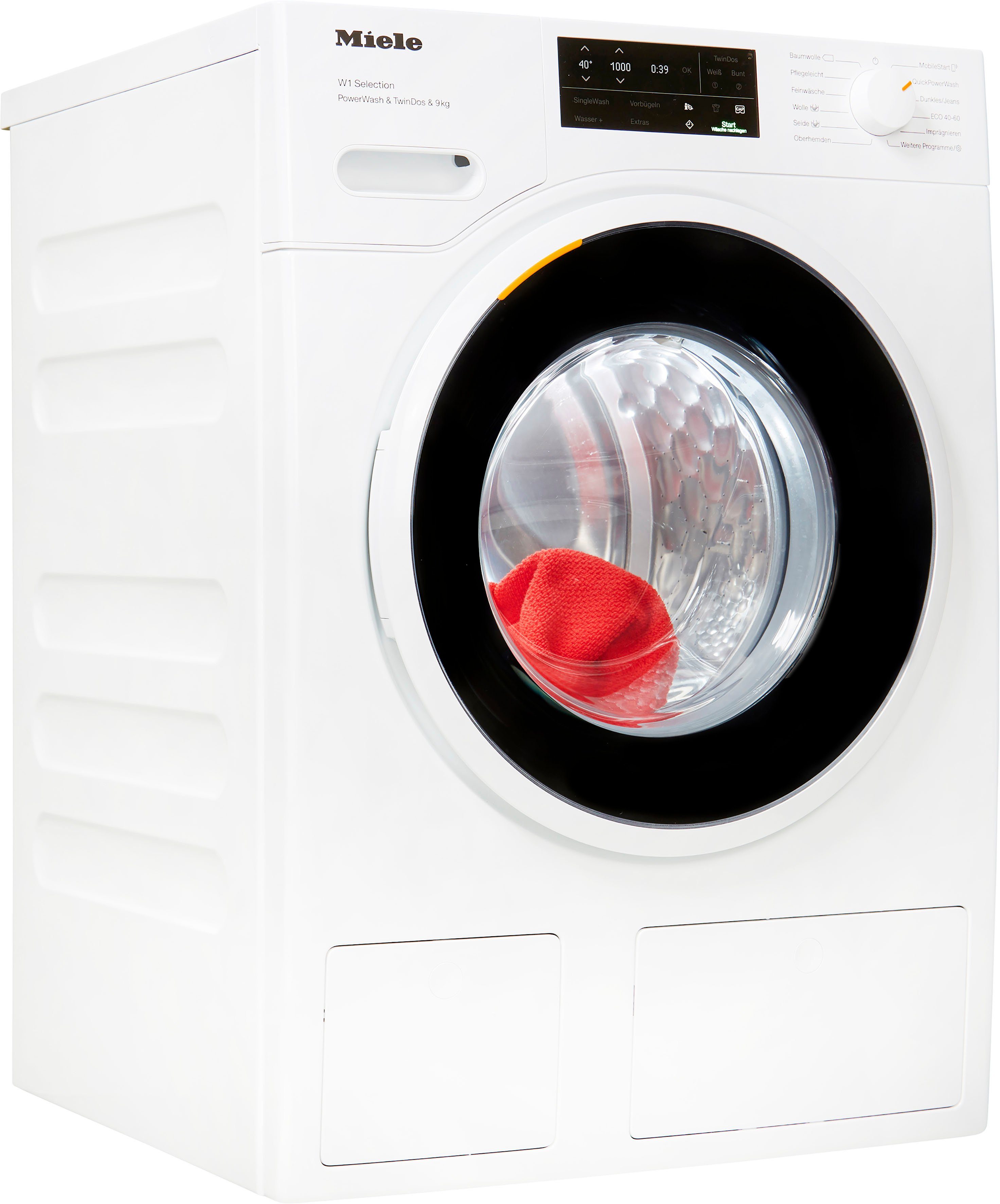 Miele Waschmaschine WSI863 WCS PWash&TDos&9kg, 9 kg, 1600 U/min, QuickpowerWash für saubere Wäsche in 49 Minuten