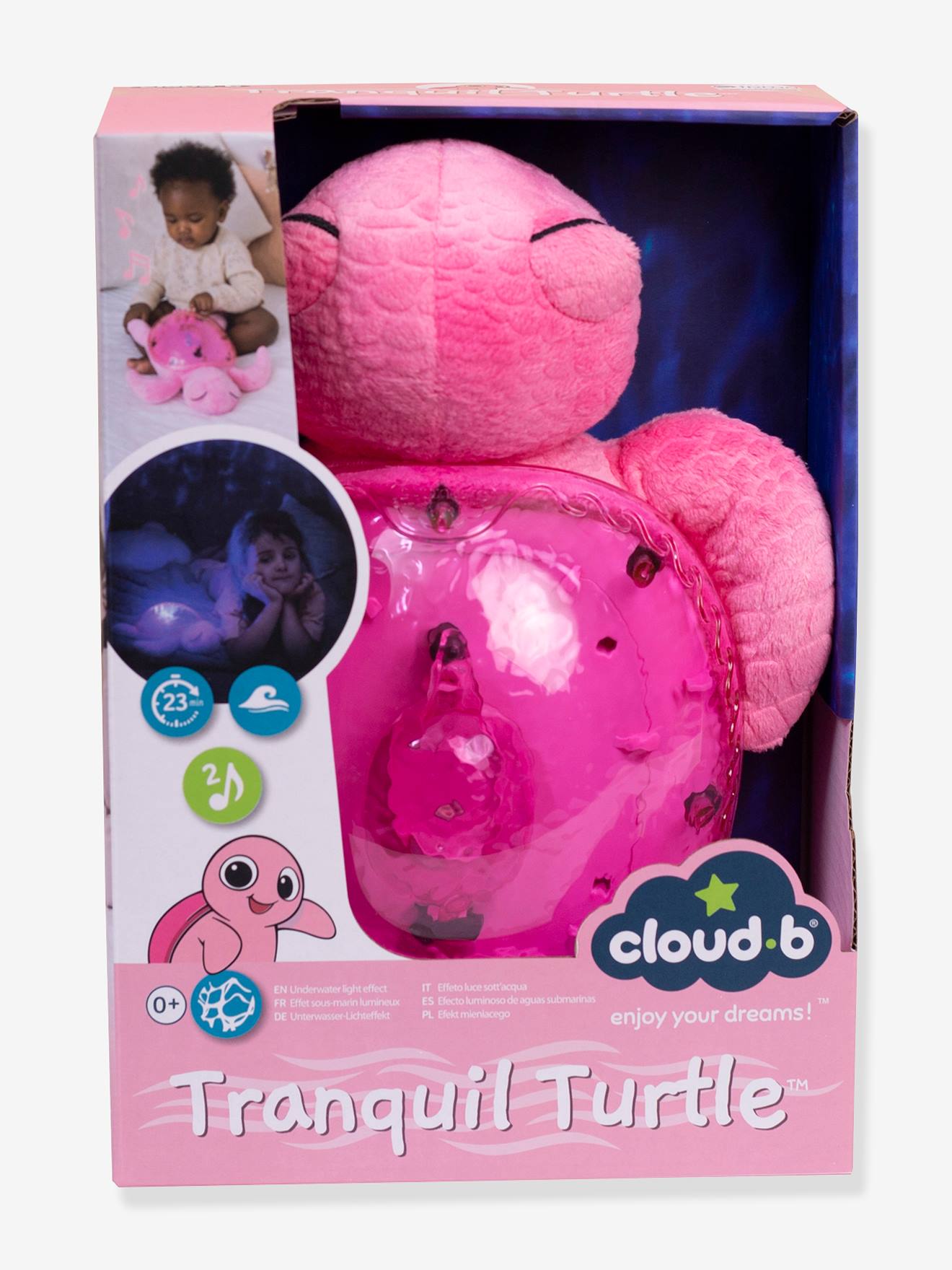 Cloud B Baby Einschlafhilfe SCHILDKRÖTE Tranquil Turtle Wiederaufladbar CLOUD B - blush