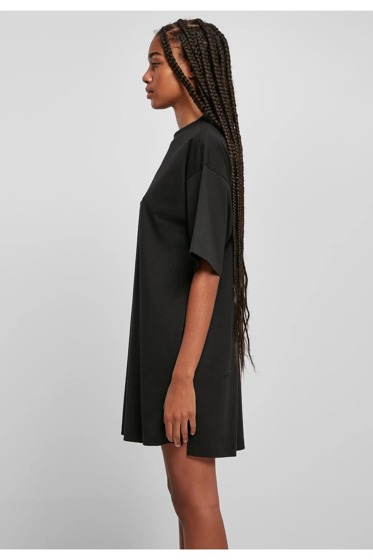 Urban Classics  Damen Damen-T-Shirt-Kleid aus Bio-Baumwolle mit schwerem, übergroßem Oberteil