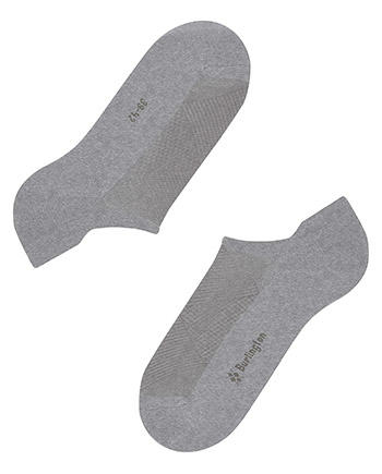 Burlington, Sneakersocken, Mikrofaser, grau