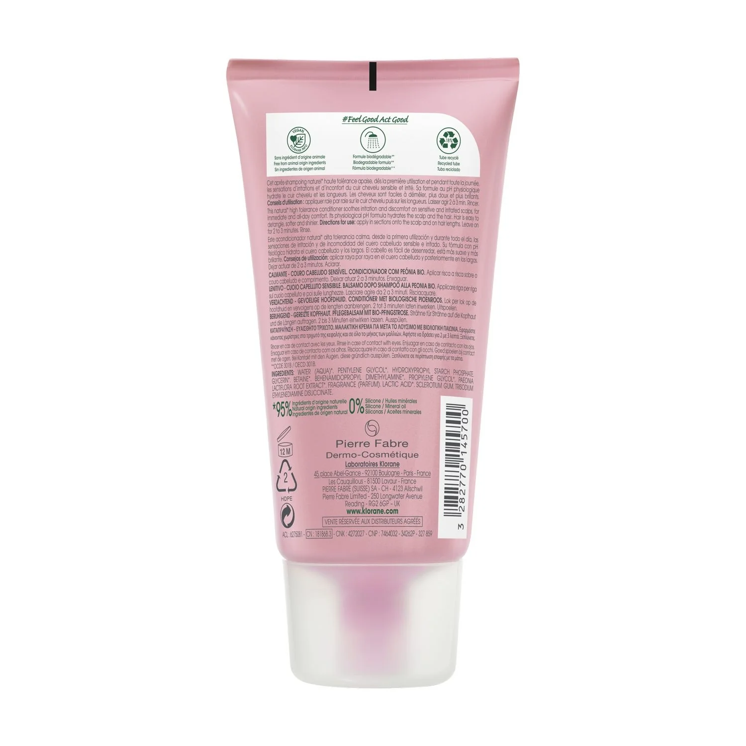 Acondicionador orgánico de peonía - Acondicionador suave para el cabello
