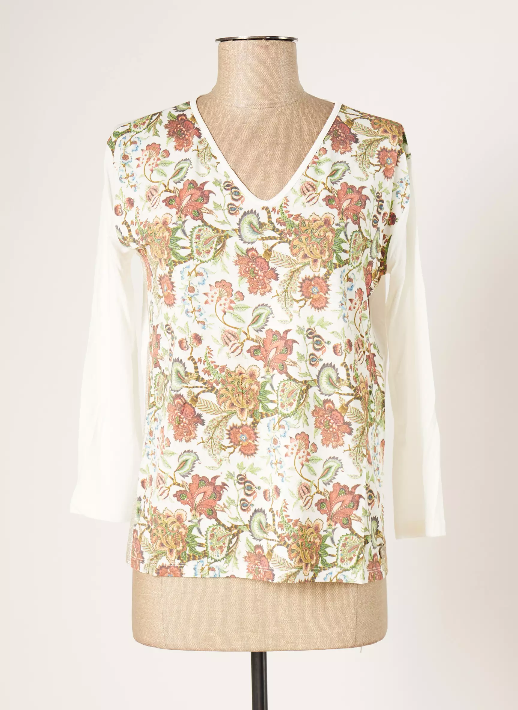 Blanc Boheme Tshirts Femme couleur blanc