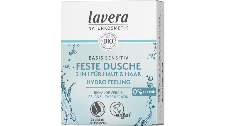 lavera Feste Dusche 2 in 1 basis sensitiv Hydro Feeling 50 g